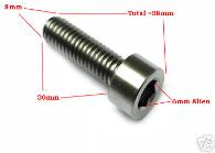 Titanium Narrow Head BoltsIntegrated Crank Lock Bolt - Brake Lever 