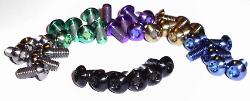 Black Titanium Torx Disc Brake Rotor Bolts